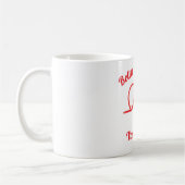 Custom Valentine’s day Heartbeat  Mug Personalized コーヒーマグカップ (左)