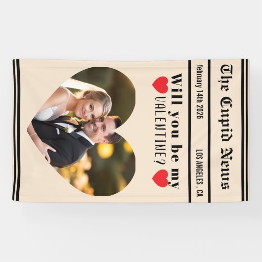 Custom Valentines Day Gift Idea, Printable Will  横断幕 (横)