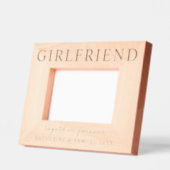 Custom Valentine's Day Girlfriend Name & Date レーザー彫刻フレーム (左)