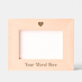 Custom Valentine's Day Heart Wood  レーザー彫刻フレーム