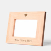 Custom Valentine's Day Heart Wood  レーザー彫刻フレーム (左)