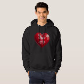 Custom valentines day personalize heart gift パーカ (正面フル)