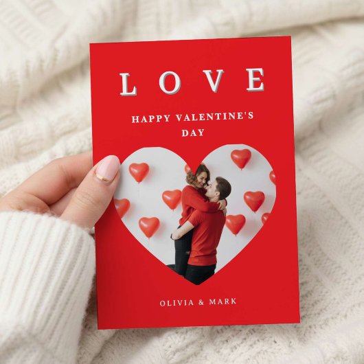 Custom Valentines Day Romantic Love Photo Collage シーズンカード