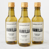 Custom Vanilla Extract Label - VE002_04 ワインラベル (ボトル)