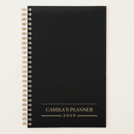 Custom Velvet Black Minimal Planner プランナー手帳