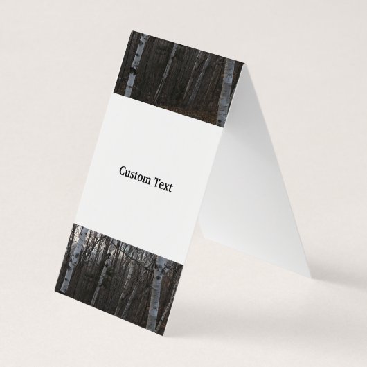 Custom Vertical Tent Fold Folded Business Card 名刺 (裏面)