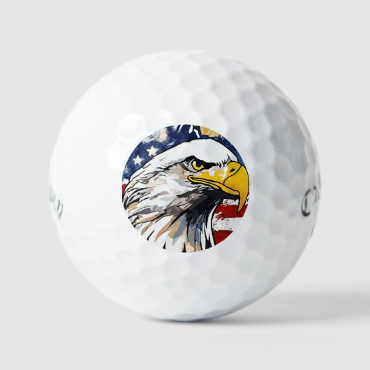 Custom Veterans Gift - Callaway Bald Eagle  ゴルフボール (正面)