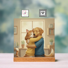 Custom Veterinarian Event Acrylic Pedestal Sign  アクリルサイン