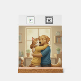 Custom Veterinarian Event Acrylic Pedestal Sign  アクリルサイン