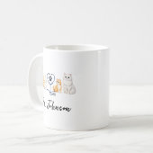Custom Veterinarian | Personalized  Doctor’s Day コーヒーマグカップ (正面左)