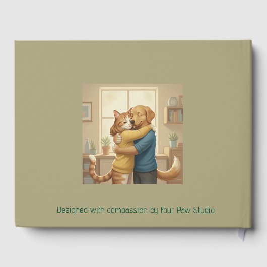 Custom Veterinary Retirement & Event Guest Book ゲストブック (裏面)