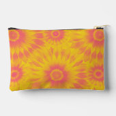 Custom Vibrant Sunflower Tie-Dye Art アクセサリーポーチ (裏面)