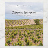 Custom Vineyard ワインラベル (シングルラベル)