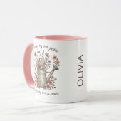 Custom Vintage Floral Botanical マグカップ (正面左)