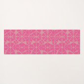 Custom Vintage Gothic Rose Engraving Yoga Mat ヨガマット (裏面(横))