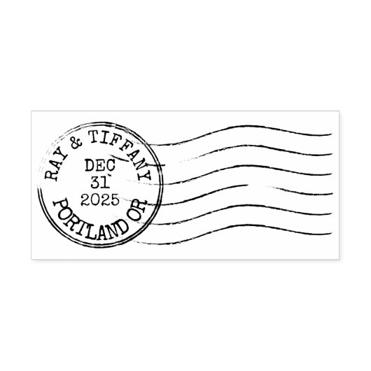 Custom Vintage Letter Postmark セルフインキングスタンプ (デザイン)