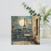 Custom Vintage Paris Eiffel Tower Romantic Art (スタンド正面)