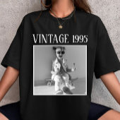 Custom Vintage Photo And Year Nostalgic Birthday Tシャツ