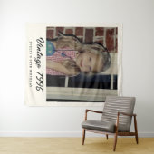 Custom Vintage Photo Birthday Party タペストリー (インサイチュ(横))