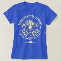 Custom Vintage Tropical Birthday Trip 