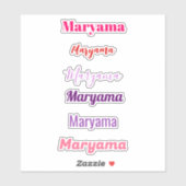 Custom Vinyl Name Stickers シール (シート)