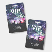 Custom VIP Concert Passes ID Badge バッジ (正面＆裏面)