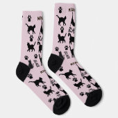 Custom Void Cat Socks | Cute Black Cat Mom Gift ソックス (右)