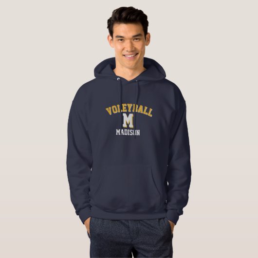Custom Volleyball Personalized Team Name パーカ (正面フル)