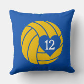 Custom Volleyball Photo Senior Memory  クッション (裏面)