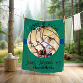 Custom Volleyball Picture Senior Night Graduation フリースブランケット