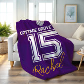 Custom Volleyball Senior Keepsake Gift フリースブランケット