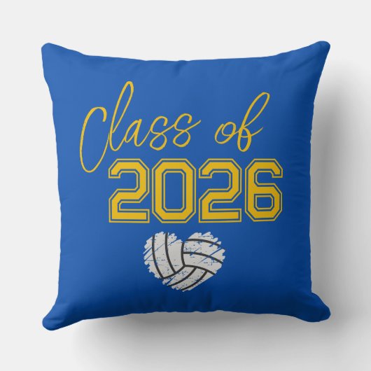 Custom Volleyball Senior Night Graduation クッション (裏面)