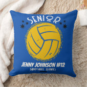 Custom Volleyball Senior Night Graduation クッション (ブランケット)