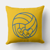 Custom Volleyball Senior Night Graduation クッション (裏面)