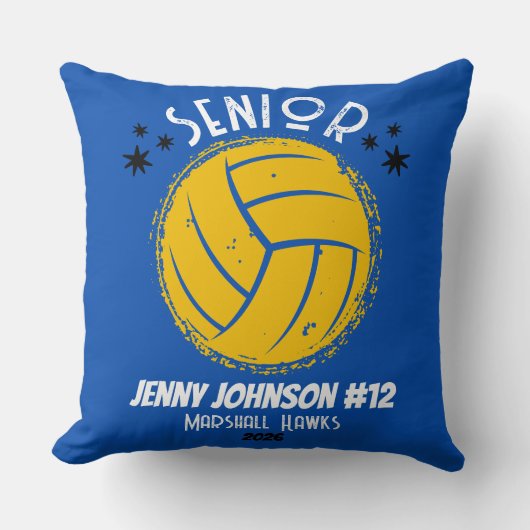 Custom Volleyball Senior Night Graduation クッション (正面)