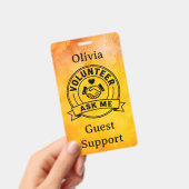Custom Volunteer Event Staff バッジ (手持ち)
