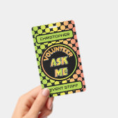 Custom Volunteer Event Staff Badge バッジ (手持ち)