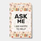 Custom Volunteer - Photo pass-  BOOKS バッジ (裏面)