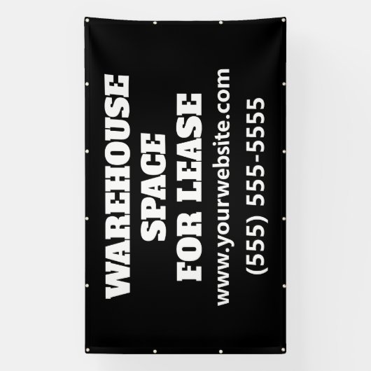 Custom Warehouse Space Lease Banner 横断幕 (縦)