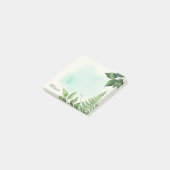 Custom Watercolor Fern Botanical Sticky Notes ポストイット (アングル)