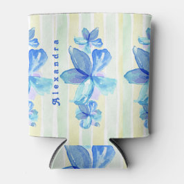 Custom Watercolor Floral 缶クーラー