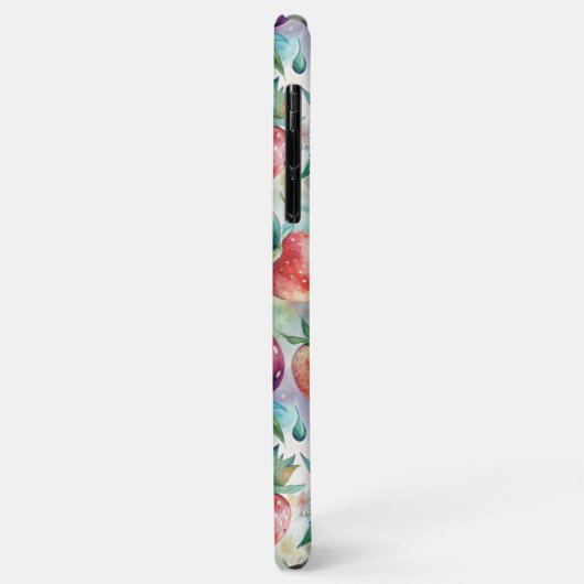 Custom Watercolor Fresh Strawberries Case-Mate iPhoneケース (裏面/左)