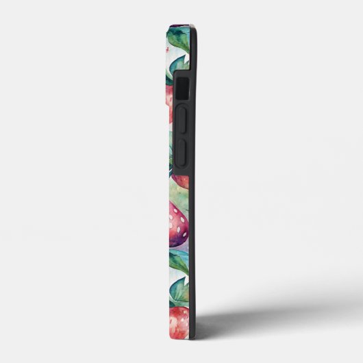 Custom Watercolor Fresh Strawberries Case-Mate iPhoneケース (裏面 / 左)