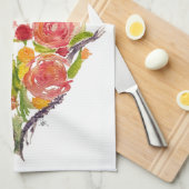 Custom Watercolor Kitchen Towels キッチンタオル (四つ折り)