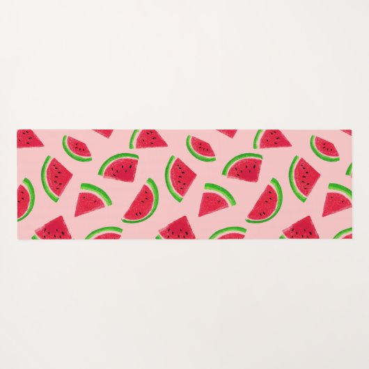 Custom Watermelon Slice Pattern ヨガマット (裏面(横))
