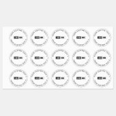 Custom Waterproof Company Stickers with Logo Text ラベル (シート)