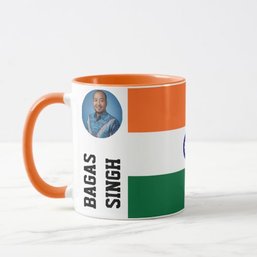 Custom We Love India Personalized Heritage Mug マグカップ (左)
