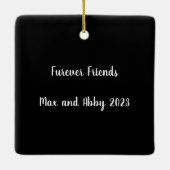 Custom We Rescued Each Other Chirstmas  セラミックオーナメント (裏面)