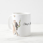 Custom Wedding  コーヒーマグカップ (正面左)
