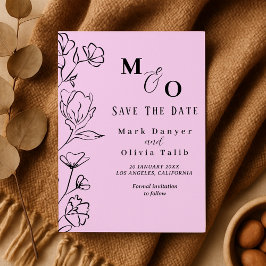 Custom Wedding Announcement – Save the Date Card セーブザデート